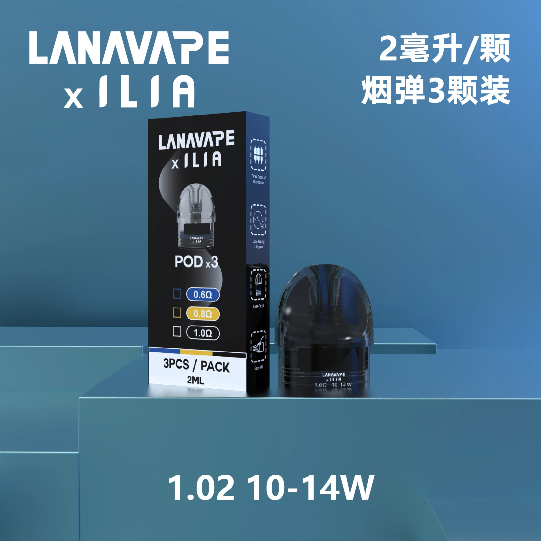LANA JET MAX 註油式電子煙主機套裝|30W可調功率・1200mAh大電量・側邊註油設計